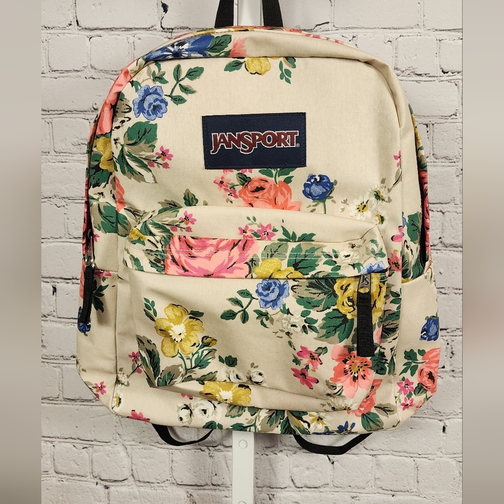 Jansport Superbreak Floral Backpack - Picture 1 of 3